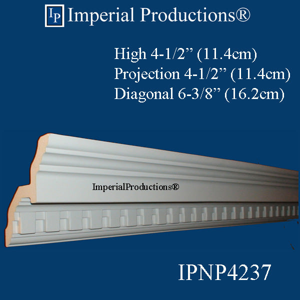 IPNP4237-POL-PK1 Crown 4-1/2" High ArchPolymer (sale US$5.42/Ft)