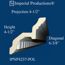 IPNP4237-POL-PK6 Crown 4-1/2" High ArchPolymer