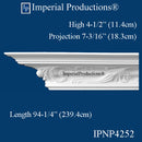 IPNP4252-POL-PK6 Art Nouveau Crown 4-1/2" High sold pack 6 (Sale US$6.87 / FT)