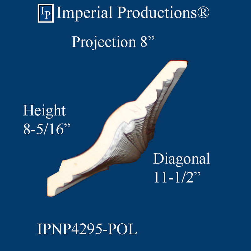 IPNP4295-POL-PK6 Crown 8-5/16" High, Pack 6 (Sale US$11.93 / FT)