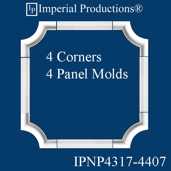 IPNP4317-4407 Combo 4x panel mold + 4 x Corners