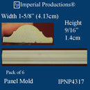 IPNP4317-POL Panel Mold Width 1-5/8 inch - 94-1/4 Inches Each