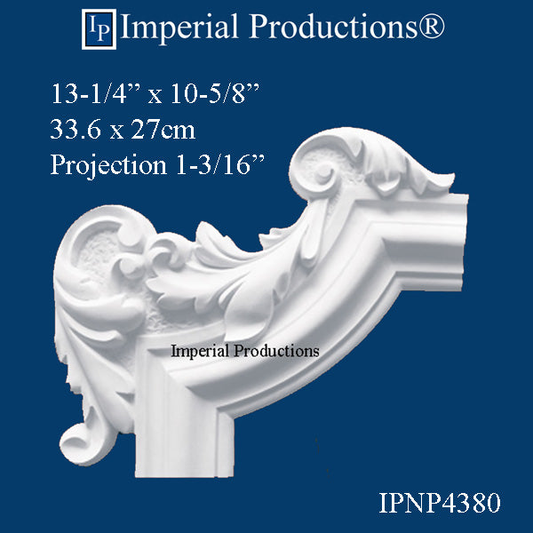 IPNP4380-POL-PK1 Panel Mold Corner 10-5/8" x 13-1/4" Pack of 1 matches IPNP8001