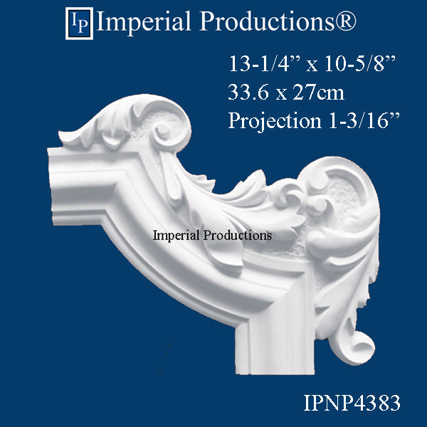 IPNP4383-POL-PK1 Panel Mold Corner 10-5/8" x 13-1/4" Pack of 1 matches IPNP8001