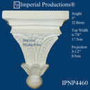 IPNP4460-POL Acanthus Style Corbel 9" high ArchPolymer
