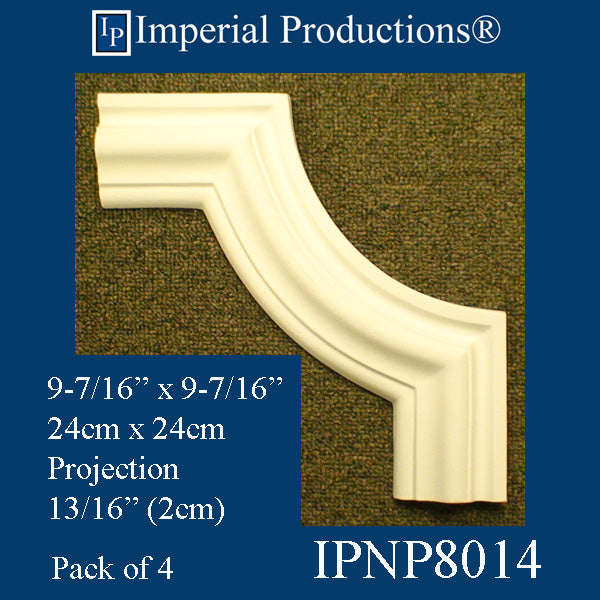 IPNP8014-POL-PK4 Casing Corner 9-7/16" x 9-7/16" Pack of 4 matches IPNP8001