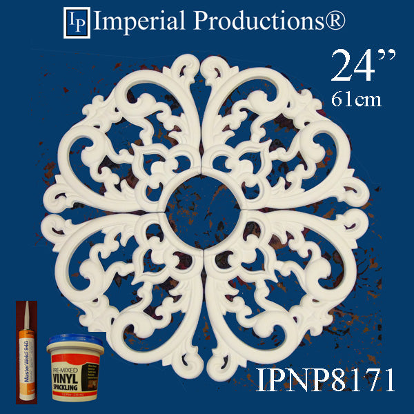 IPNP8171-POL-KIT Modern Medallion 24" (60.96cm) ArchPolymer