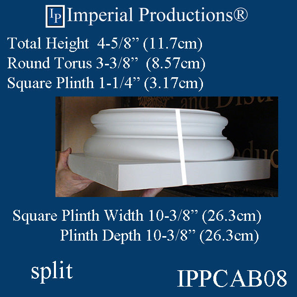 IPPCAB08-FRP-SPLIT-PK2 Attic Base Hole 7-3/4" FRP-PolyComp Split pack of 2