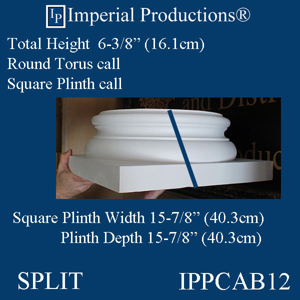IPPCAB12-FRP-SPLIT-PK2 Attic Base Hole 12" FRP-PolyComp pack of 2