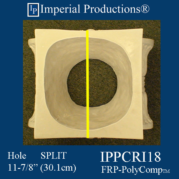 IPPCRI18-FRP-SPLIT-PK2 Roman Ionic Capital FRP-PolyComp Load Bearing Pack of 2