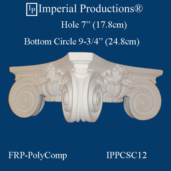 IPPCSC12-FRP-PK2 Scamozzi Capital FRP-PolyComp Load Ring 9-3/4" Pack of 2