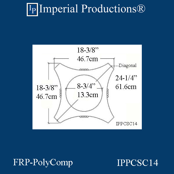 IPPCSC14-FRP-PK2 Scamozzi Capital FRP-PolyComp Load Ring 10-1/4" Pack of 2