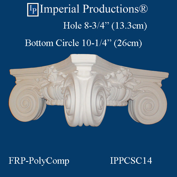IPPCSC14-FRP-PK2 Scamozzi Capital FRP-PolyComp Load Ring 10-1/4" Pack of 2