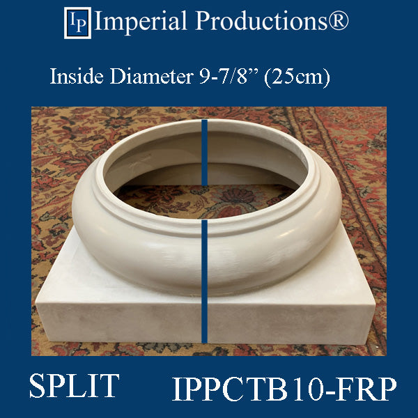 IPPCTB10-FRP-SPLIT-PK2 Tuscan Base FRP-PolyComp SPLIT Hole 9-7/8" Pack of 2