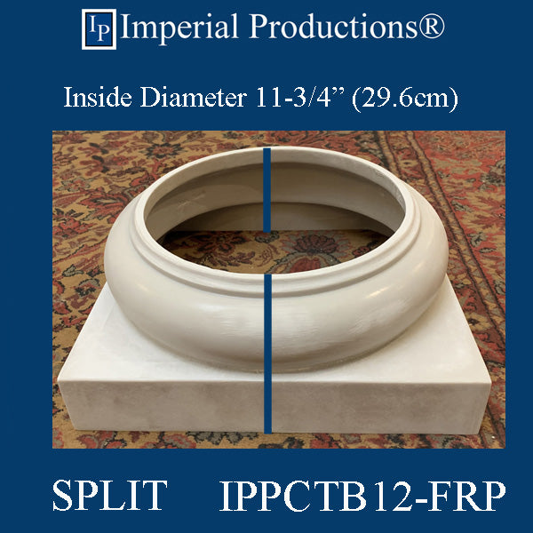 IPPCTB12-FRP-SPLIT-PK2 Tuscan Base FRP-PolyComp SPLIT Hole 11-3/4" Pack of 2