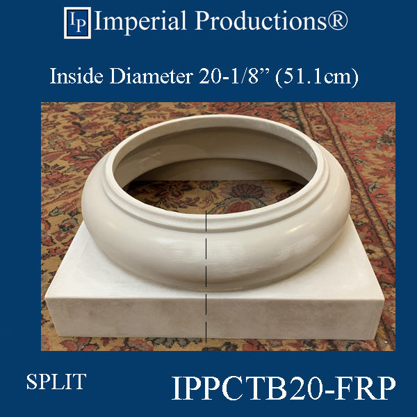 IPPCTB20-FRP-SPLIT-PK2 Tuscan Base - Hole 20-1/8" FRP-Polycomp SPLIT Pack of 2