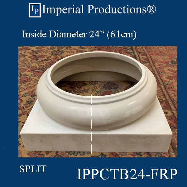 IPPCTB24-FRP-SPLIT-PK2 Tuscan Base - Hole 24" FRP-Polycomp SPLIT Pack of 2