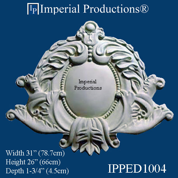 IPPED1004-POL Pediment ArchPolymer 31 x 26 inch