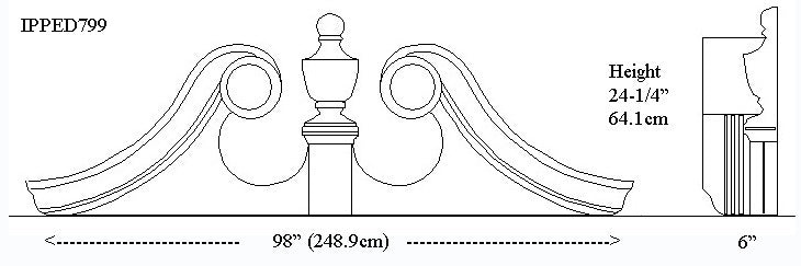 IPPED799-POL Ramshead Pediment