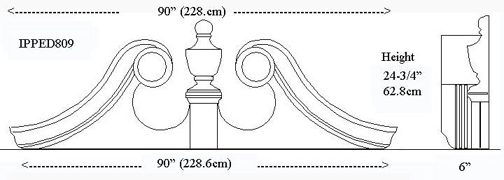 IPPED809-POL Ramshead Pediment