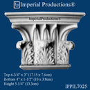 IPPIL7025-GRG-PK2 Temple Winds Pilaster Capital GRG-NeoPlaster Pack of 2, add to cart for shipping costs or Free Depot Pickup (Copy)