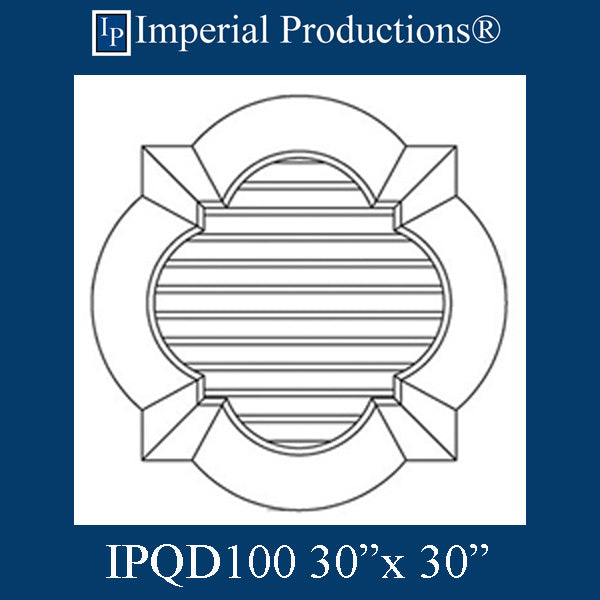 IPQD100-POL Quatrafoil Frame 30 x 30 inches frame and Screen
