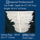 IPRC020-PCOMP-SPLIT-PK2 Roman Corinthian SPLIT Capital PolyComp Fits 17" Pack of 2