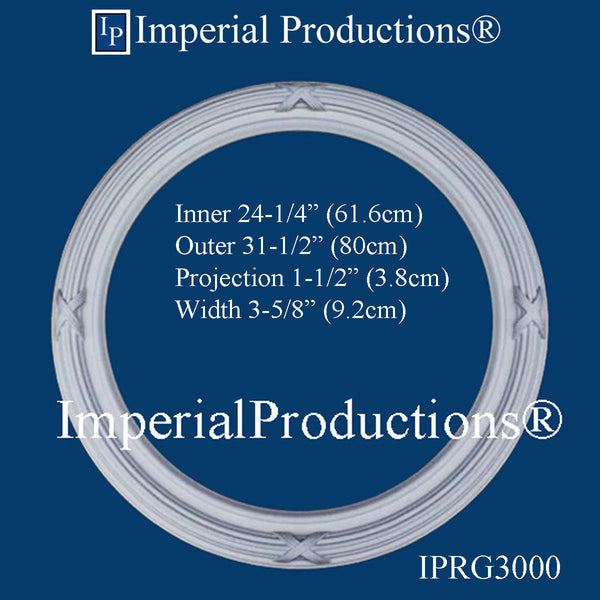 IPRG3000-GRG Ring 31-1/2 inch, Inside 24-1/4", GRG-NeoPlaster sold each
