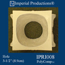 IPRI008-PCOMP-PK2 Roman Ionic Capital PolyComp Ring 6-3/4" Pack of 2
