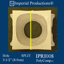 IPRI008-PCOMP-SPLIT-PK2 Roman Ionic Capital PolyComp Split Ring 6-3/4" Pack of 2