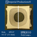 IPRI010-PCOMP-SPLIT-PK2 Roman Ionic Capital PolyComp Hole 4-1/2" Pack of 2