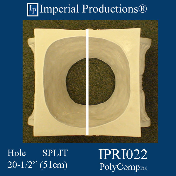 IPRI022-PCOMP-SPLIT-PK2 Roman Ionic Capital EconPolymer Pack of 2