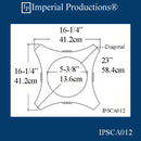 IPSCA012-PCOMP-PK2 Scamozzi Capital Bottom Ring 10-1/2" Pack of 2 - Custom Order