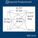 IPSCA018-PCOMP-PK2 Scamozzi Capital Bottom Ring 17-1/4" Pack of 2 - Custom Order