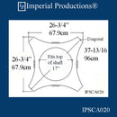 IPSCA020-PCOMP-PK2 Scamozzi Capital Bottom Ring 17-1/4" Pack of 2 - Custom Order