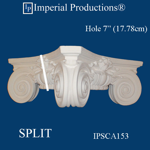 IPSCA152-POL-SPLIT-PK2 Scamozzi Split Capital Inside Hole 10" Pack of 2