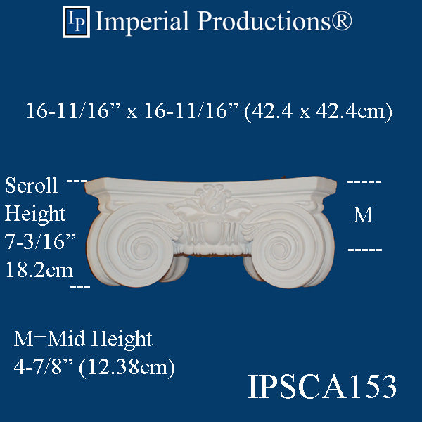 IPSCA153-POL-PK2 Scamozzi Capital Inside Hole 7" Pack of 2