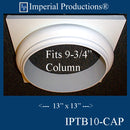 IPTB10-CAP-APOL-PK4 Tuscan Capital ArchPolymer Hole 9-3/4" Pack of 4