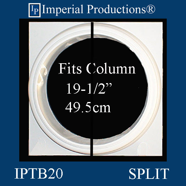 IPTB20-EPOL-SPLIT-PK2 Tuscan Base - Fits 19-1/2" Pack of 2 SPLIT