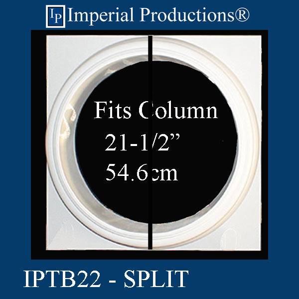 IPTB22-EPOL-SPLIT-PK2 Tuscan Base - Fits 21-1/2" SPLIT Pack of 2 Bases