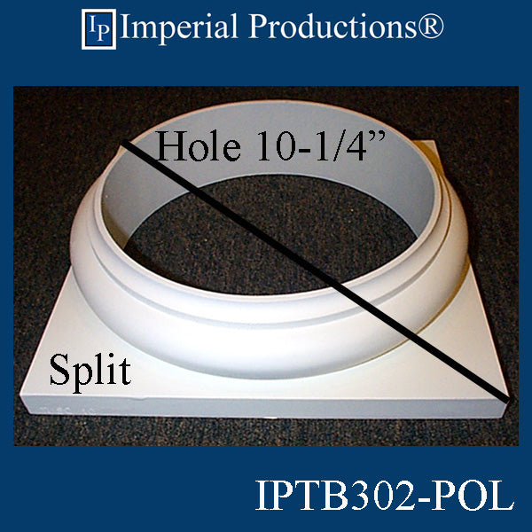 IPTB302-BASE-SPLIT-POL-PK2 Tuscan Base Hole 10-1/4" ArchPolymer Pack of 2 Add to Cart for Shipping or Free Depot Pickup