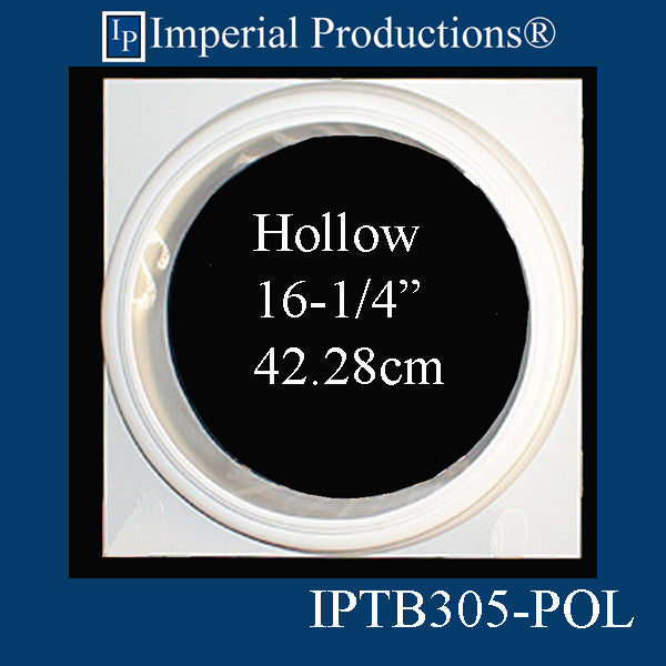 IPTB305-POL-PK2 Tuscan Base - Hole 16-1/4" ArchPolymer Pack of 2 Custom Order