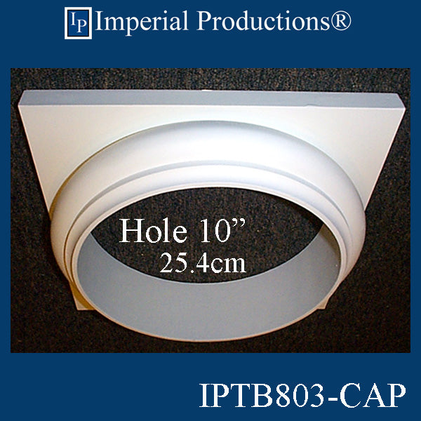 IPTB803-CAP-POL-PK2 Tuscan Base ArchPolymer Hole 10" Pack of 2 - Custom Order