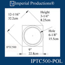 IPTC500-POL-PK2 Tuscan Capital - Hole 6-1/8" Pack of 2