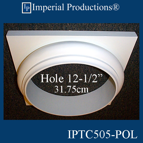 IPTC505-POL-PK2 Tuscan Capital - Hole 12-1/2" Pack of 2