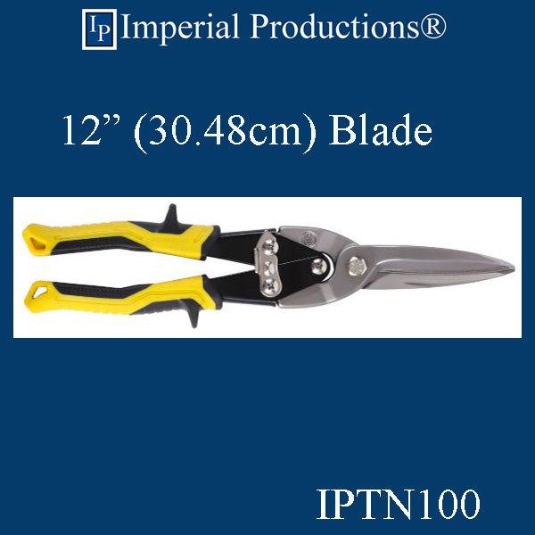 IPTIN100 Tin Panel Cutters 12" Long Straight Blade