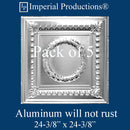 IPVR002-A-N-F0-PK5 Aluminum Tin Ceiling Nail up Panels Pack of 5
