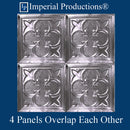 IPVR126-T1-N-F1-PK20 Real Tin Ceiling Nail Up Panels Clear Coated Custom Order pack of 20