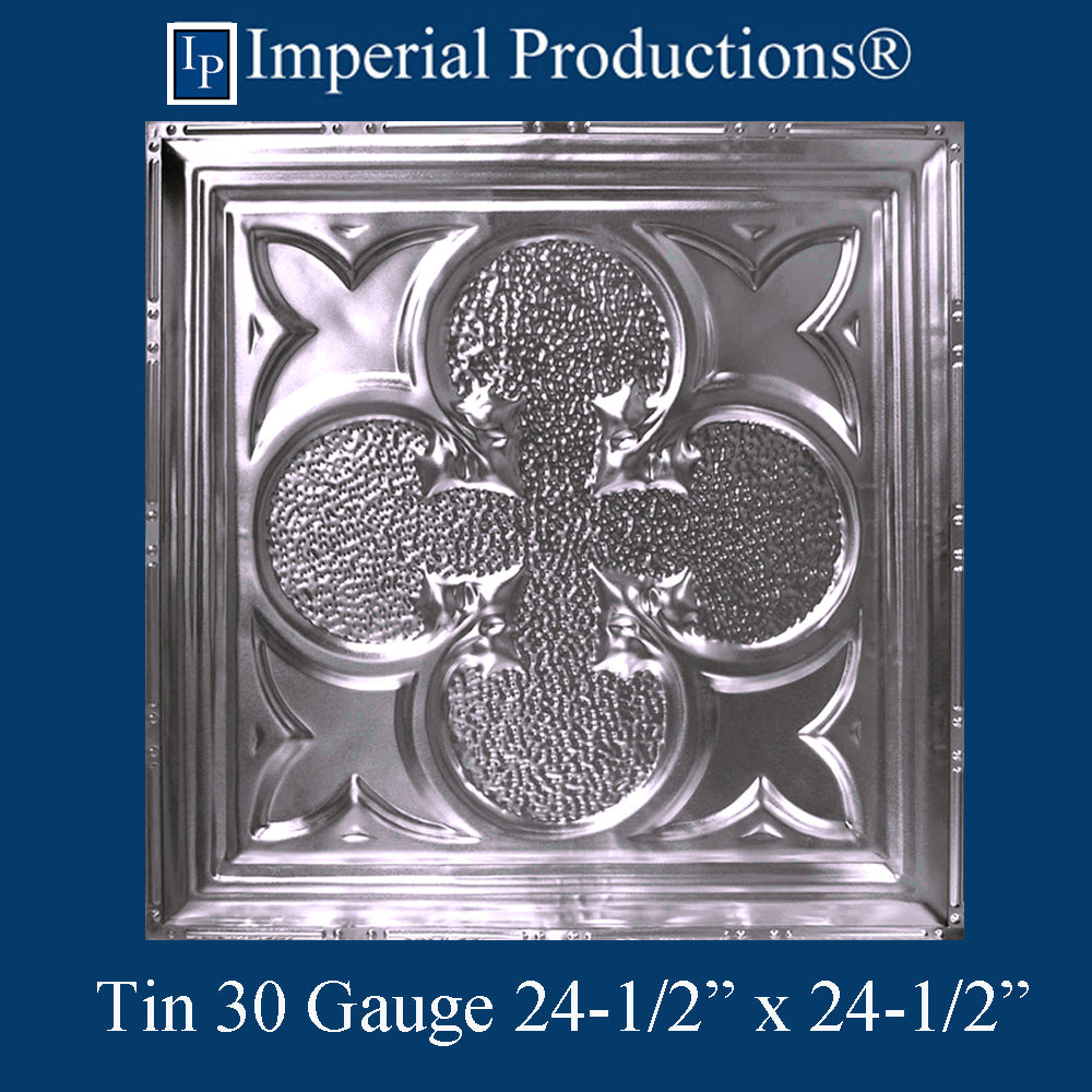IPVR126-T1-N-F0-PK20 Real Tin Ceiling Nail Up Panels No Finish pack of 20, In Stock