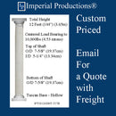 IPTUS1208SNT-TCTB Tuscan Smooth Column 12 Feet 8 Inch Non-Tapered, FRP-PolyComp - Custom Priced